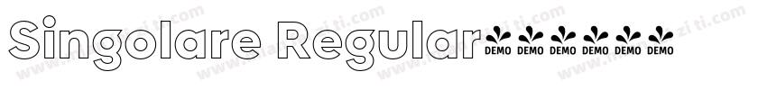Singolare Regular字体转换